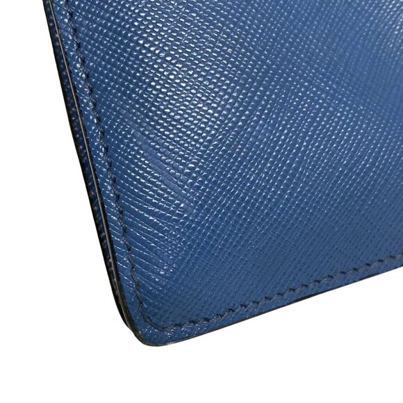 Auth PRADA - Blue Saffiano Leather Handbag - Picture 12 of 16